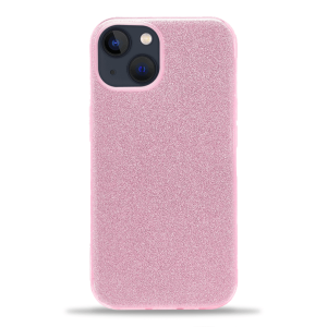 3u1 Glitter Maskica za iPhone 15 - Svijetlo roza