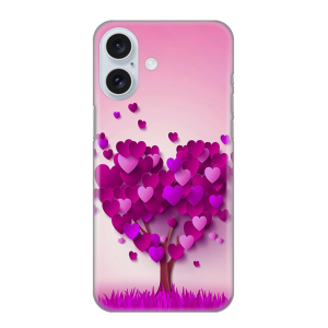 Silikonska Maskica za iPhone 16 Plus - Love Tree