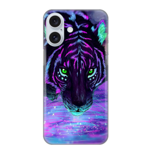 Silikonska Maskica za iPhone 16 Plus - Neon Tiger