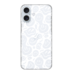 Silikonska Maskica za iPhone 16 Plus - White Smiley