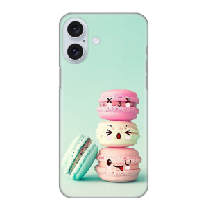 Silikonska Maskica za iPhone 16 Plus - Happy Macarons