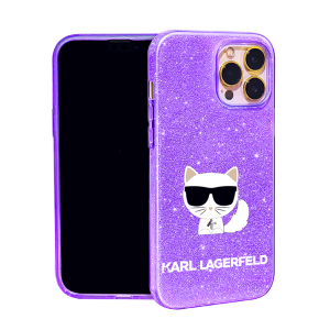Karl Lagerfeld 3u1 maskica sa šljokicama - lagerfeld14 - ljubičasta