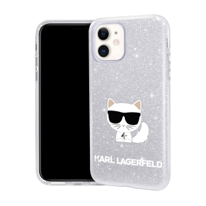 Karl Lagerfeld 3u1 maskica sa šljokicama - lagerfeld14 - srebrna