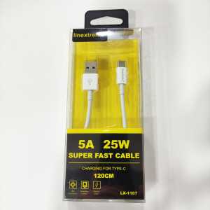 Linextreme USB kabel (120cm) 5A - Type-C