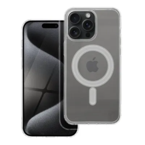 MagSafe Prozirna Silikonska maskica za iPhone 15 Pro Max