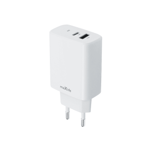 Maxlife zidni punjač PD QC - USB + Type C - 30W