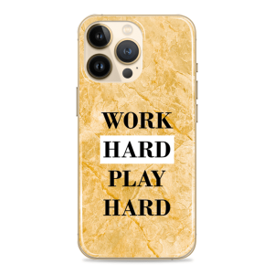 Silikonska Maskica za mobitel - "Work hard, play hard" Marble - MBL01