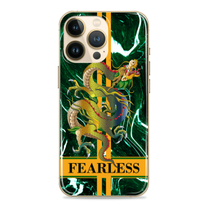 Silikonska Maskica za mobitel - "Fearless" zeleni marble zmaj - MBL02