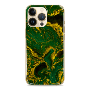 Silikonska Maskica za mobitel - Zlatno zeleni marble - MBL06