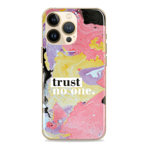 Silikonska Maskica za mobitel - "Trust no one" marble - MBL25