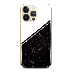 Silikonska maskica za mobitel - Bijelo Crni Marble - MBL32