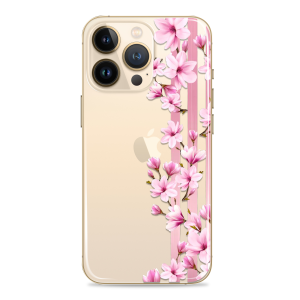 Silikonska maskica za mobitel - Pink Flowers - MC55