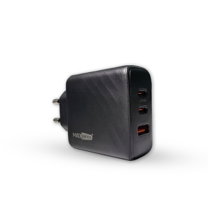 Max Excell zidni punjač ZC33 PDQC - USB + 2x Type C - 45W