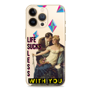 Silikonska Maskica za mobitel - "Life sucks less with you" - NOR22