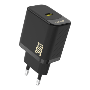 Dudao zidni punjač PD GaN Type-C - 30W - Crni