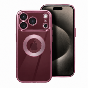  Kromirana prozirna maskica za iPhone 18 Pro / 17 Pro - Roza
