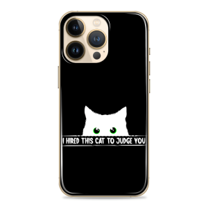 Silikonska Maskica za mobitel - "Judgy cat White" - Halloween66