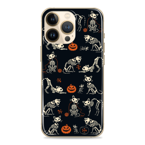 Silikonska Maskica za mobitel - "Skeleton cats" - Halloween69