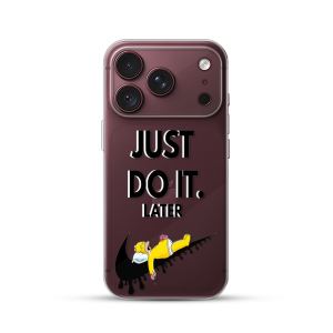 Silikonska Maskica za iPhone 18 Pro Max - Just Do It (Later)