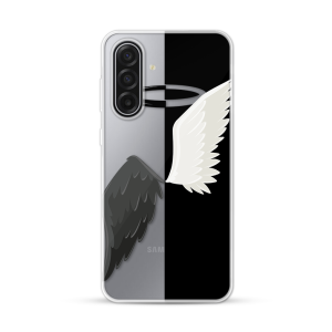 Silikonska Maskica za Samsung Galaxy A18 - Black & White