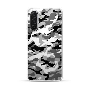 Silikonska Maskica za Samsung Galaxy A18 - Camouflage - siva