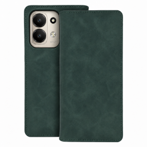 Smart Suede Preklopna Maskica za Redmi 17 - Tamno zelena