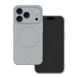 MagSafe Mekana Silikonska maskica za iPhone 18 Pro Max / 17 Pro Max - Siva