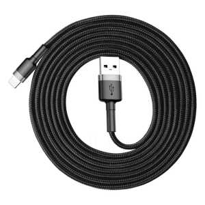BASEUS USB Kabel za iPhone Lightning 8-pin 1,5A 2M Sivo-Crni