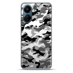 Silikonska Maskica za Xiaomi Redmi 13C - Camouflage - siva