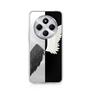 Silikonska Maskica za Xiaomi Redmi 14C - Black & White