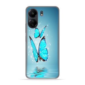 Silikonska Maskica za Xiaomi Redmi 13C - Blue Butterfly