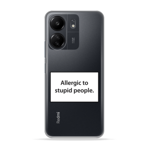 Silikonska Maskica za Xiaomi Redmi 13C - Allergic to Stupid People