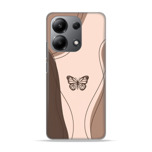 Silikonska Maskica za Redmi Note 13 4G - Butterfly Line