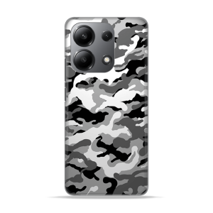 Silikonska Maskica za Redmi Note 13 4G - Camouflage - siva