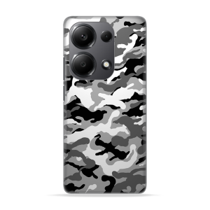 Silikonska Maskica za Redmi Note 13 Pro 4G - Camouflage - siva