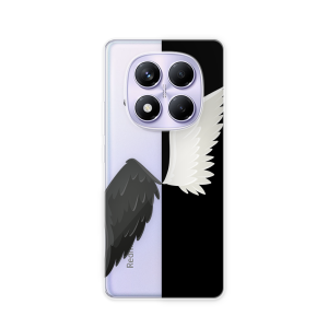 Silikonska Maskica za Redmi Note 14 Pro (4G) - Black & White