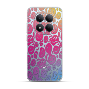 Silikonska Maskica za Redmi Note 15 Pro 5G - Colorful Smiley