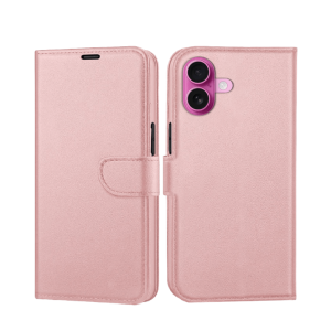 Preklopna maskica za iPhone 16 - Rose Gold