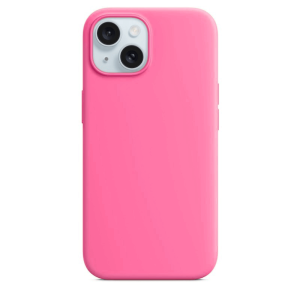 Silikonska Maskica za iPhone 15 Plus - Svijetlo roza