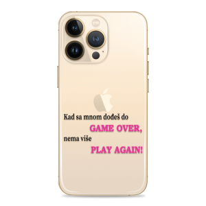 Silikonska maskica za mobitel - "Game Over" - S1012