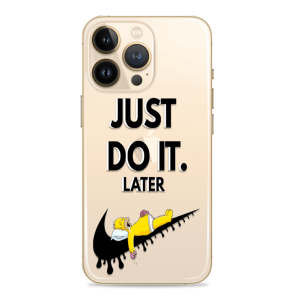 Silikonska maskica za mobitel - "Just do it, later" - S1039