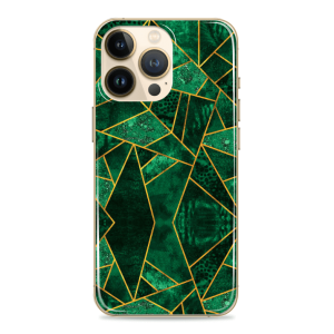 Silikonska Maskica - Zlatno zeleni marble - S111