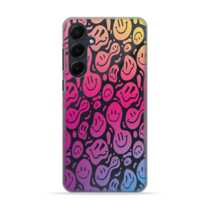 Silikonska Maskica za Galaxy A56 - Colorful Smiley