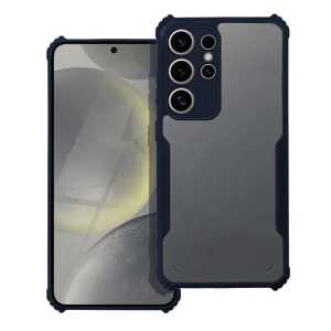 Defender prozirna maskica s plavim rubom za Samsung Galaxy S24 Ultra