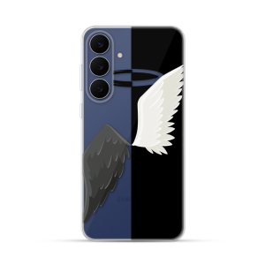 Silikonska Maskica za Galaxy S25 FE - Black & White