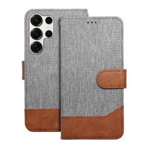 Jeans preklopna maskica za Samsung Galaxy S25 Ultra - Siva