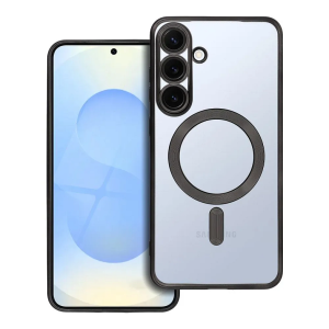 MagSafe Prozirna Silikonska maskica sa crnim rubovima za Samsung Galaxy S26 Ultra