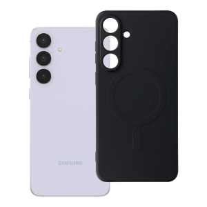 MagSafe Mekana Silikonska maskica za Samsung Galaxy S25 FE - Crna