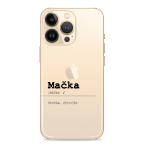 Silikonska maskica za mobitel - Mačka - slang-31