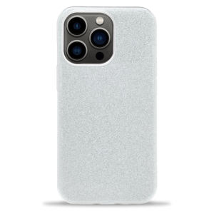 3u1 Glitter Maskica za iPhone 15 Pro - srebrna